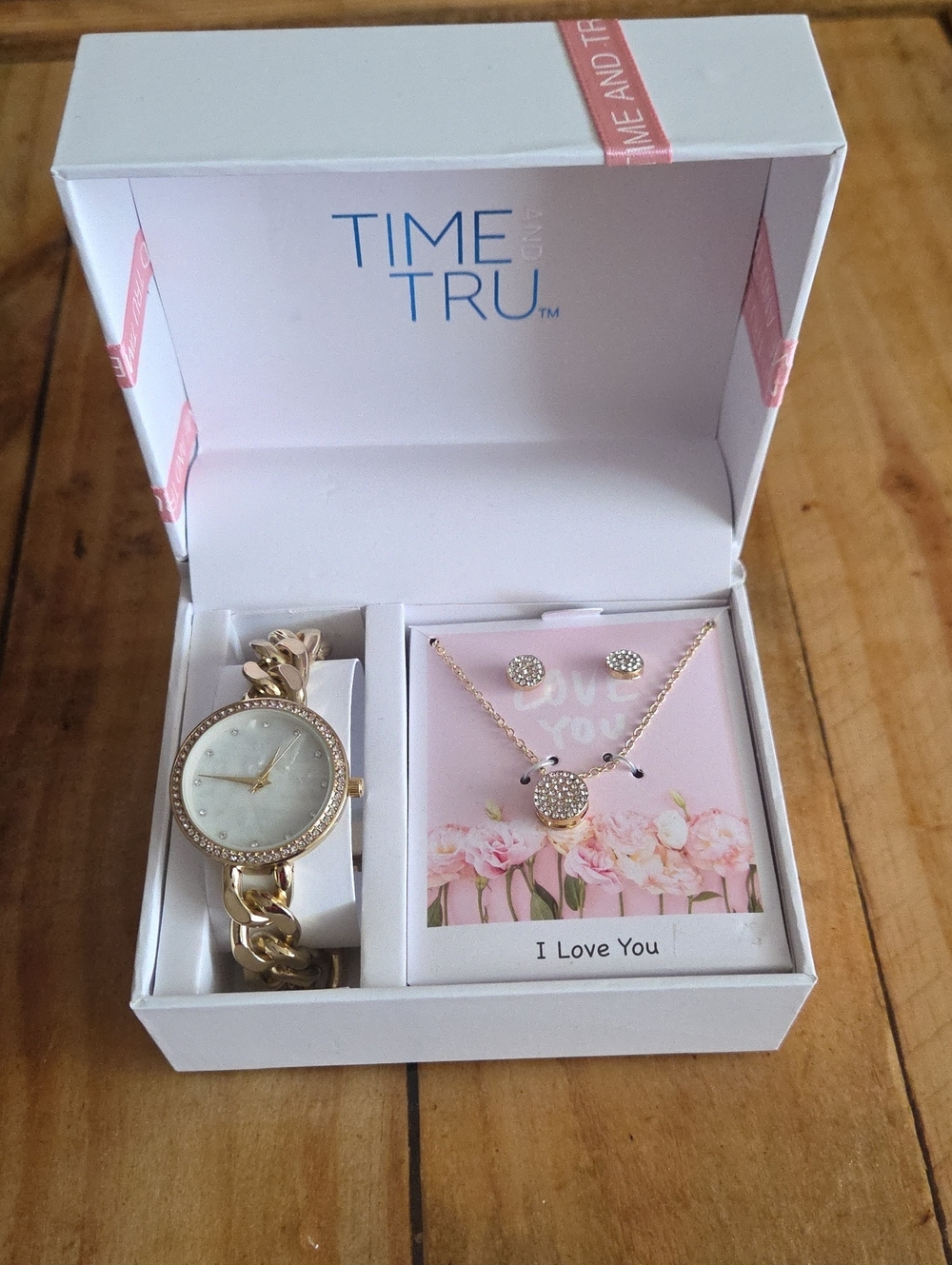 Women’s Gold Watch & Necklace Set - Gold